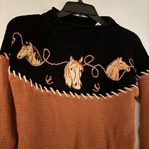 Incredible Vintage Horse Sweater